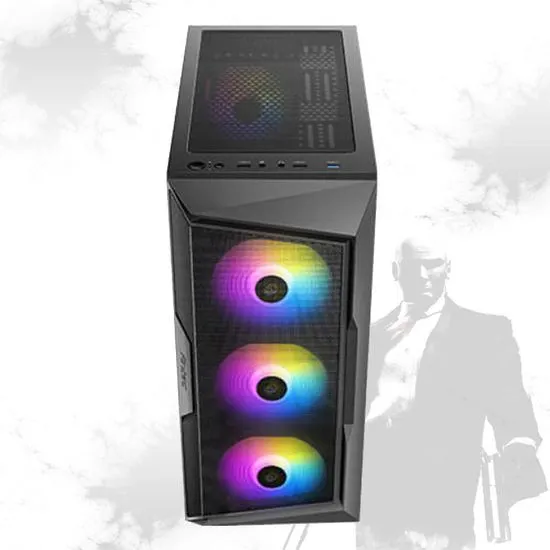 Gaming PC PCPLUS gaming namizni računalnik Gamer Ryzen 5 5500/16GB/SSD 1TB/RTX 3050 6GB/brez OS